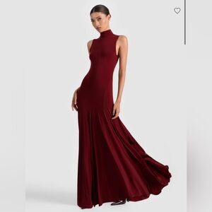 Alice + Olivia Burgundy Maxi Dress